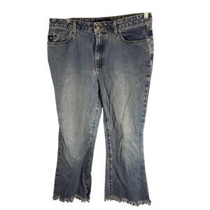 Vintage Bongo Blue Mens Jeans Size 33x27 Low Rise Straight Leg